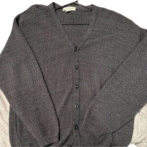Gray Button-Up Cardigan